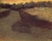 Edgar Degas, Cornfield and tree line